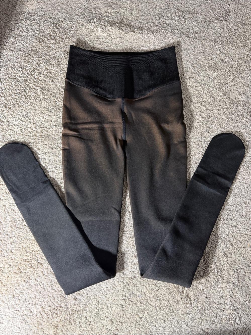 Irazia High-Waist sheer illusion fleece lined tights